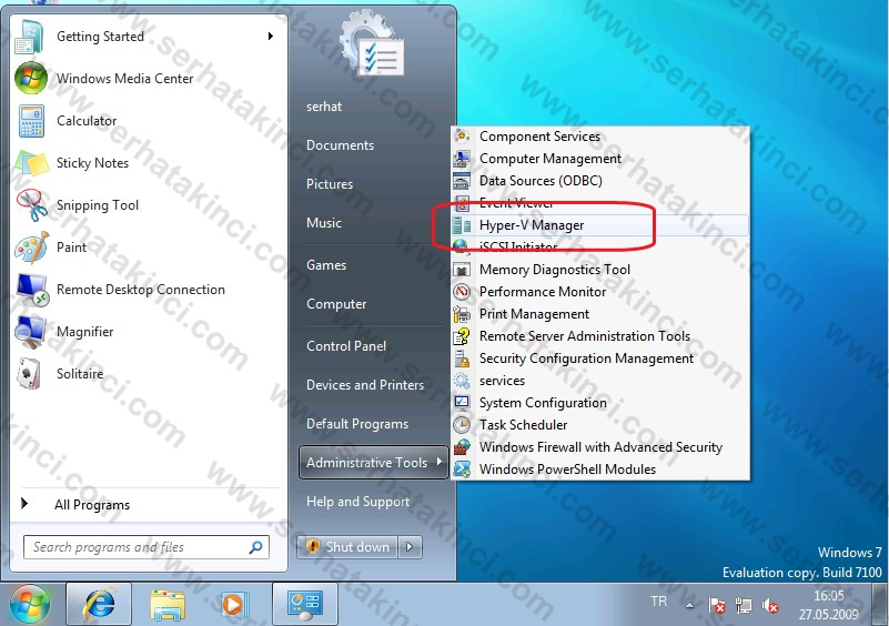 Hyper-V Manager Hyper-V Manager