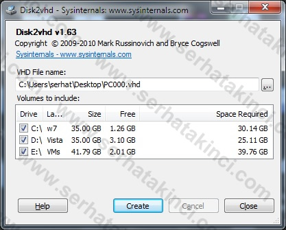 disk2vhd disk2vhd