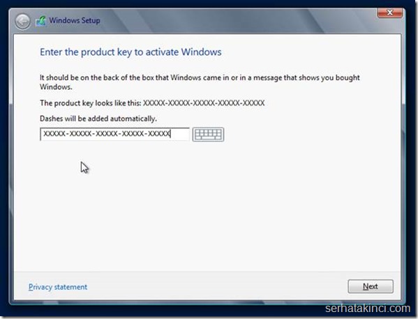 Windows Server Kurulumu - Adım 5