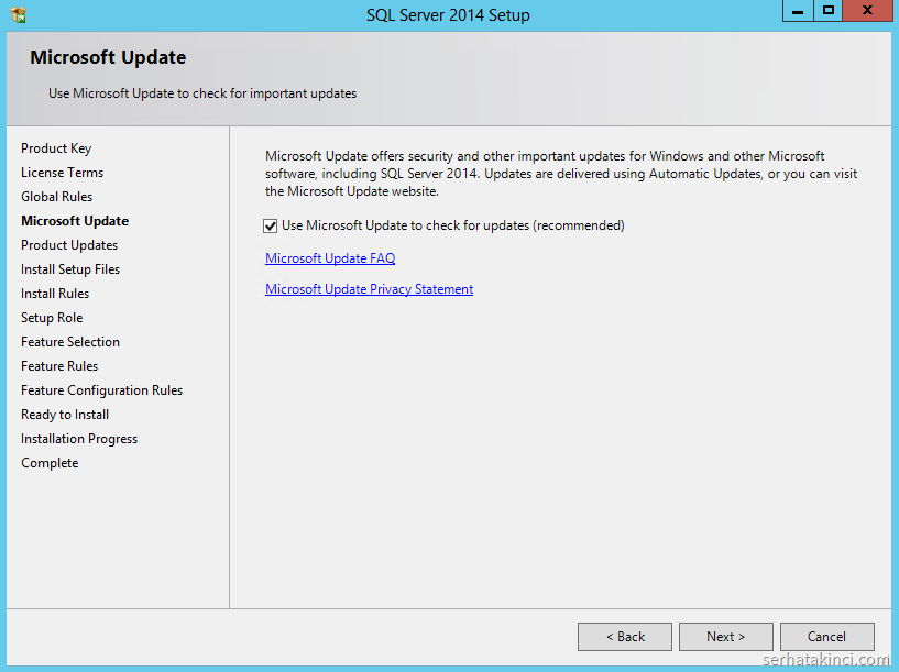 SQL Server 2014 - Microsoft Update