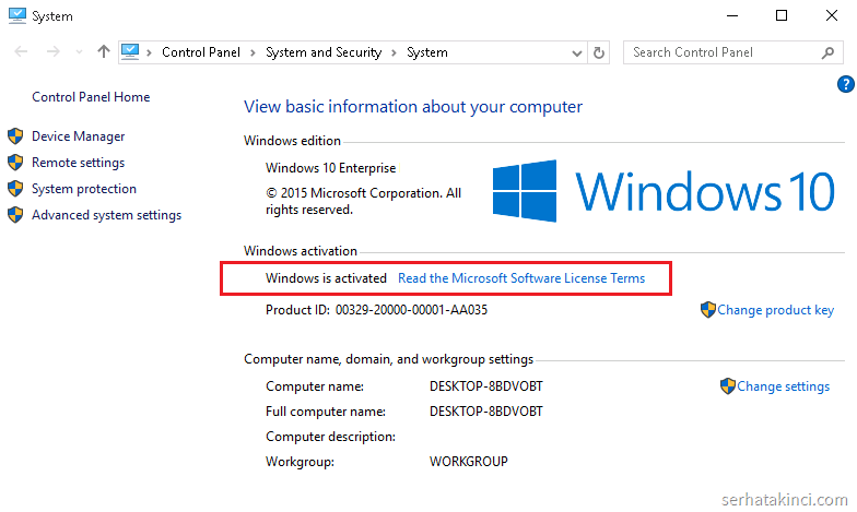 Windows 10 Serial Key Öğrenme