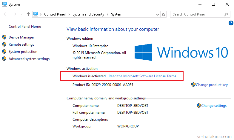 Windows 8 crack serial key