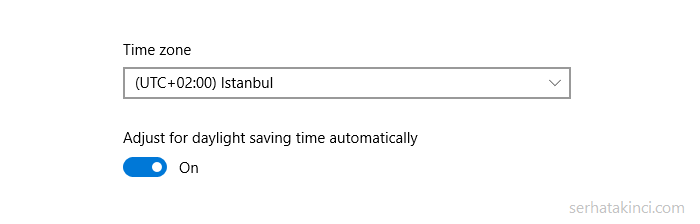 windows time zone utc 3 tr guncelleme araci